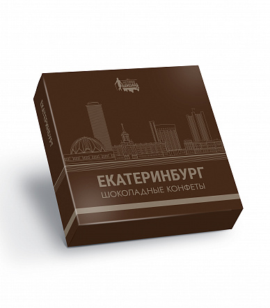 Конфеты ЕКАТЕРИНБУРГ с марципаном в темном шоколаде, 180 гр.